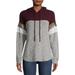 No Boundaries Juniors' Sequin Stripe Colorblocked Hoodie