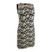 Lauren Ralph Lauren Women's Petite Metallic Floral Tulle Dress (4, Black Multi)