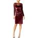 I-N-C Womens Velvet Sheath Dress