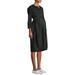 Oh! Mamma Maternity Empire Dress with Button Front and Tie Belt