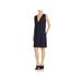 Eileen Fisher Womens V-Neck Sleeveless Shift Dress
