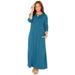 Catherines Women's Plus Size Petite Free & Easy Maxi Dress (With Pockets)