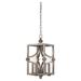 Gracie Oaks Lahrizi 4 - Light Lantern Rectangle Pendant in Gray | 16.5 H x 9 W x 9 D in | Wayfair 829586F3-0C8E-4ECC-9162-A2C50BFCE0CC