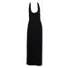 Calvin Klein Womens Black Crisscross Open-Back Gown 6