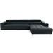 Black Sectional - Wade Logan® Mclin 117" Wide Faux Leather Right Hand Facing Corner Sectional Faux Leather | 34 H x 117 W x 69 D in | Wayfair