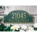 Whitehall Products Admiral 2-Line Wall Address Plaque Metal | 7 H x 15.75 W x 0.5 D in | Wayfair 1138AC