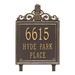Whitehall Products Lanai Pineapple Personalized Standard 3-Line Lawn Address Sign Metal in Yellow/Brown | 15 H x 11 W x 0.375 D in | Wayfair 2483OG