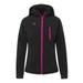 Izas Oshawa Women's Hooded Softshell Jacket (XXX-Large, Black/Fuchsia)