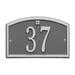 Whitehall Products Cape Charles 1-Line Wall Address Plaque Metal | 4.75 H x 7.5 W x 0.5 D in | Wayfair 1179BG