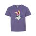 Inktastic Bunny Shark in Egg Shades Tween Short Sleeve T-Shirt Unisex Retro Heather Purple M