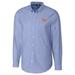 Syracuse Orange Cutter & Buck Big & Tall College Vault Stretch Oxford Tri-Blend Long Sleeve Button-Down Shirt - Navy