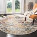 White 36 x 0.37 in Area Rug - Mistana™ Christa Oriental Navy/Teal/Cream Area Rug, Polypropylene | 36 W x 0.37 D in | Wayfair