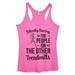 Womenâ€™s Triblend Tank Top â€œSilently Racing The People On The Other Treadmillsâ€� Gym Tank Top Medium, Pink