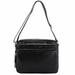 Italian Artisan 56-6129-Black Assunta Womens Leather Shoulder or Crossbody Handbag, Black