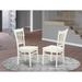 Dovecove Gallatin Solid Wood Slat Back Side Chair Wood in White | 37 H x 18 W x 21 D in | Wayfair DC97450B3ECC421A9E733F9B779DC315