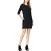 Boy Meets Girl Womens Embroidered-Logo Slit Dress