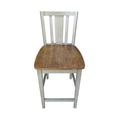 Gracie Oaks Jaielle Bar & Counter Stool Wood in Brown | 38.5 H x 17.33 W x 21 D in | Wayfair 49597E0D7FA34EFE864B0A3984B3E24D