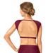 Adult Cap Sleeve Open Back Dance Crop Top