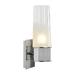 Orren Ellis Karema 1 - Light Dimmable Armed Sconce Glass/Metal in Gray | 12.25 H x 4.25 W x 5.25 D in | Wayfair 3F262B048D824C0B80648230B8B35027