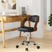Mercury Row® Niemi Task Chair Upholstered in Brown/Gray | 34 H x 23 W x 23 D in | Wayfair 4E726001B6DA4BCBADEC083605C20E96