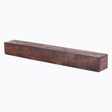 Dogberry Collections Rustic Fireplace Mantel Shelf, Wood in Brown | 5.5 H x 72 W x 9 D in | Wayfair m-rust-7205-mhog-none