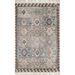 White 24 x 0.37 in Area Rug - Birch Lane™ Amabelle Southwestern Hand-Knotted Wool Blue/Brown/Beige Area Rug Wool | 24 W x 0.37 D in | Wayfair