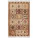 Green/Red 96 x 0.37 in Area Rug - Birch Lane™ Amabelle Southwestern Hand Knotted Wool Beige/Red/Yellow Area Rug Wool | 96 W x 0.37 D in | Wayfair