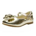 Dream Pairs Kids Girls Toddlers Mary Jane Flats Shoes Casual Princess Dress Shoes Angel-22 Gold/Pu Size 5T