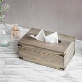 Loon Peak® Bathroom Solid Wood Tissue Box Cover in Gray | 4.5 H x 6.4 W x 10.2 D in | Wayfair 90E14C3A420E407DBFE4A661837B837F