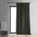 Gracie Oaks Olivia Signature Velvet Curtains, Blackout for Living Room Large Window Single Panel Velvet in Gray | 84 H in | Wayfair