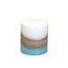 Highland Dunes Cottage Charm Scented Pillar Candle Paraffin in Blue/Brown/White | 3 H x 3 W x 3 D in | Wayfair 2194F50DF599475E85E4D36A300B0851
