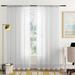 Dakota Fields Hucksley Solid Sheer Curtain Panels Polyester in White/Brown | 96 H in | Wayfair 6C27BAE9399842C89D7725F5A537EBBA