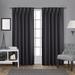 Ivy Bronx Sateen Solid Room Darkening Thermal Pinch Pleat Curtain Panels Sateen in Gray | 108 H in | Wayfair IVYB8482 40718276