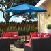 Freeport Park® Evanoff 9' Market Outdoor Patio Umbrella, Polyester in Blue/Navy | 94.44 H in | Wayfair 560731E01A0F4743BE5941FB74533FFE