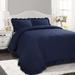 Willa Arlo™ Interiors Apollo Microfiber 3 Piece Comforter Set Polyester/Polyfill/Microfiber in Blue/Navy | Wayfair BBBD4BE8F36145A397377439123390B8