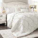 Willa Arlo™ Interiors Apollo Microfiber Traditional 3 Piece Comforter Set Microfiber in White | Queen Comforter + 2 Standard Shams | Wayfair