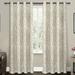 Winston Porter Leija Floral Sheer Grommet Curtain Panels Polyester in Brown | 84 H in | Wayfair EH8071-01 2-84G