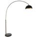 AllModern Adalyn Luna Bella 92" Dimmable Arc Floor Lamp Metal in Yellow | 92 H x 18 W x 68 D in | Wayfair 4238072C47AC49759D6C4154EFF8621D