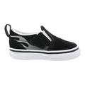 Vans Slip-On V Boys/Toddler Shoe Size 2 M Toddler Athletics VN0A3488WKJ ((Suede Flame) Black/True White)