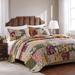 August Grove® Beason 100% Cotton Reversible Quilt Set Cotton in Green/Red/White | King Quilt + 2 Shams | Wayfair ATGR3244 27993252