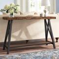 Isakson 47.25" Console Table Wood/Metal in Brown Laurel Foundry Modern Farmhouse® | 30 H x 47.25 W x 16 D in | Wayfair