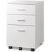 17 Stories Kopelan 3-Drawer Mobile Vertical Filing Cabinet Wood in White | Wayfair 738CE329067C446A9D8A56F2FC808052