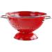 Prep & Savour Adame Colander, Steel in Red | 5 H x 11.25 W x 9.5 D in | Wayfair 9352CC9FC3964B32BD3A457DC1C6A591
