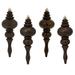 The Holiday Aisle® 7" 4-Finish Finial Ornament Plastic in Brown | 7 H x 3 W x 3 D in | Wayfair 67FD0C71A295484F93EAEBE0A1A2C301