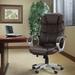 Orren Ellis Enosburg Executive Chair Upholstered in Brown | 45.2 H x 24.5 W x 21 D in | Wayfair A38019DC894745039569DC069DAE6FFB