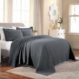 House of Hampton® Daryah 100% Cotton Modern & Contemporary Oversized Coverlet/Bedspread Set Cotton in Gray | Twin Coverlet + 1 Sham | Wayfair