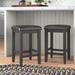 Three Posts™ Diamondback Counter & Bar Stool Wood/Leather in Black | 24.25 H x 14.75 W x 14.75 D in | Wayfair 3B5208B419134778BACE2021BB561D2B