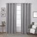 House of Hampton® Cambra Velvet Solid Semi-Sheer Grommet Curtain Panels Velvet in Gray | 84 H in | Wayfair HOHM6885 41505862