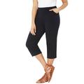 Catherines Women's Plus Size The Knit Jean Capri