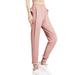 Avamo Women Solid Color Sweatpants Solid Color Closed Bottom 7/8 Trouser Pants for Yoga Running Gym Workout